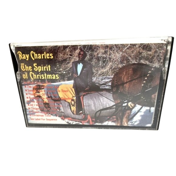 Vintage Cassette Tape Ray Charles Spirit of Christmas A404 - Picture 1 of 7